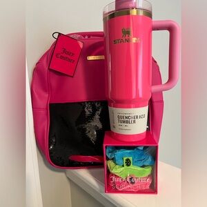 Juicy Couture
Backpack,Scrunchies & Stanley Cup Bundle
